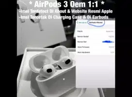 airpods 3 imei tembus about, new airpod series gen3 wireless tws