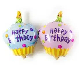 Balon hbd cup cakes