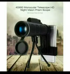 Teropong TELESCOP MONOCULAR 40x60 lensa optik zoom for HP