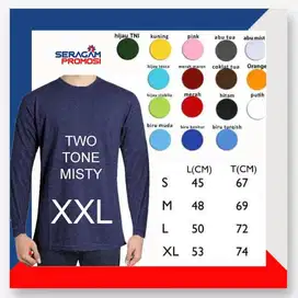 Kaos Polos Panjang Combad 30s XXL