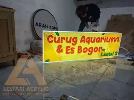 HURUF TIMBUL//PAPAN NAMA//NEON BOX//REKLAME//AKRILIK//MURAH