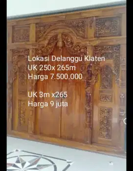 Pintu jati ukir jendela kusen ukir