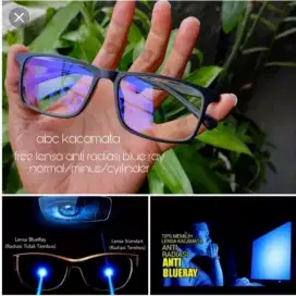 Kacamata lensa blueray