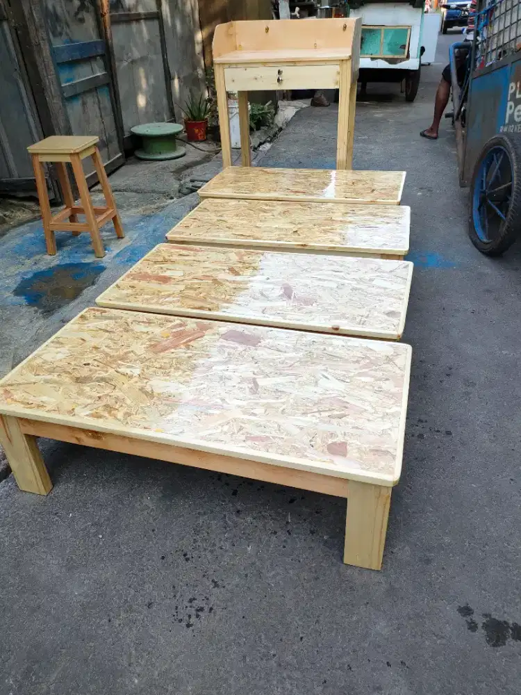 Meja makan lesehan bh jatibeland natural venising