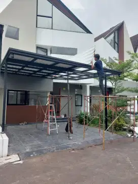 kanopi atap alderon -teras rumah - garasi