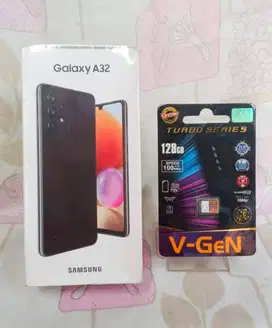 Samsung Galaxy A32 BARU + MicroSD VGen 128GB Class 10, Garansi 1 Tahun