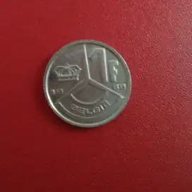 Koin 1 belgie franc thn 1989