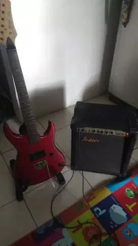 Dijual gitar elektrik Prince dan amplifier Blazer