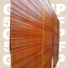 Tirai bambu sawit pliture outdoor size 2x2m
