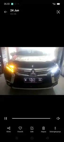 Lampu DRL Pajero sport 2016&2019